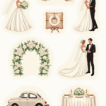 Wedding & Engagement Celebration - Sticker Sheet v11